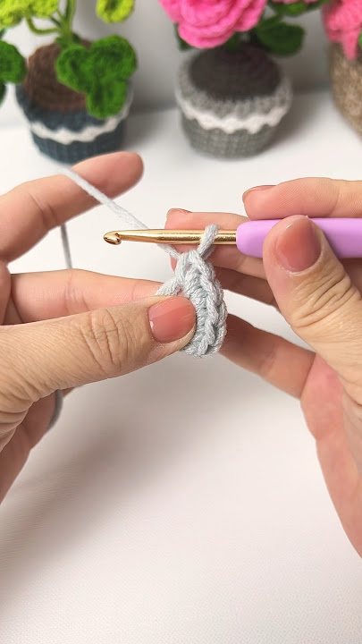 Crochet Magic Ring 🧶 Cách móc Vòng Tròn Ma Thuật đơn giản nhất #crochet #crochetmagic #moclencoban