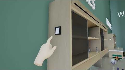 Interaction with objects in virtual reality using hand tracking