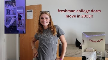 freshman year of college dorm move in 2023!!
