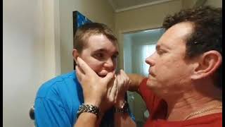 Autistic 19 year old has a meltdown biting his dads hand