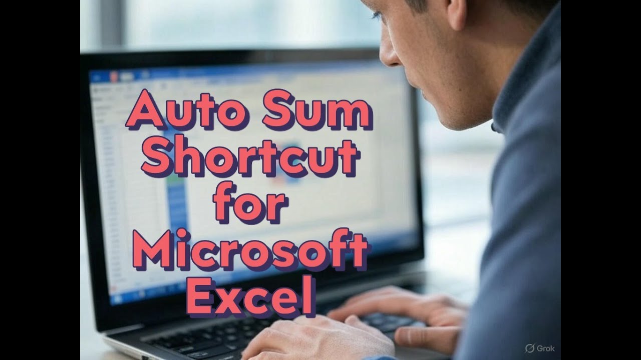 Auto Sum Shortcut in Microsoft Excel - YouTube