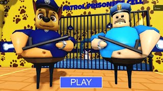 PAW PATROL BARRY'S PRISON RUN! - Roblox Walkthrough Full GAMEPLAY #roblox #ScaryObby