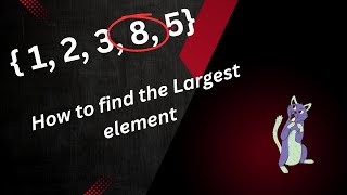 How to find largest element of an array using java.