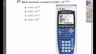 Question 47 - Practice Test 2 - Tennessee EOC Algebra 1 Practice Test