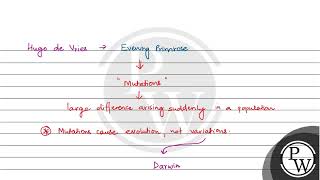 Evolution for Darwin was single step large mutation i.e,saltation.....
