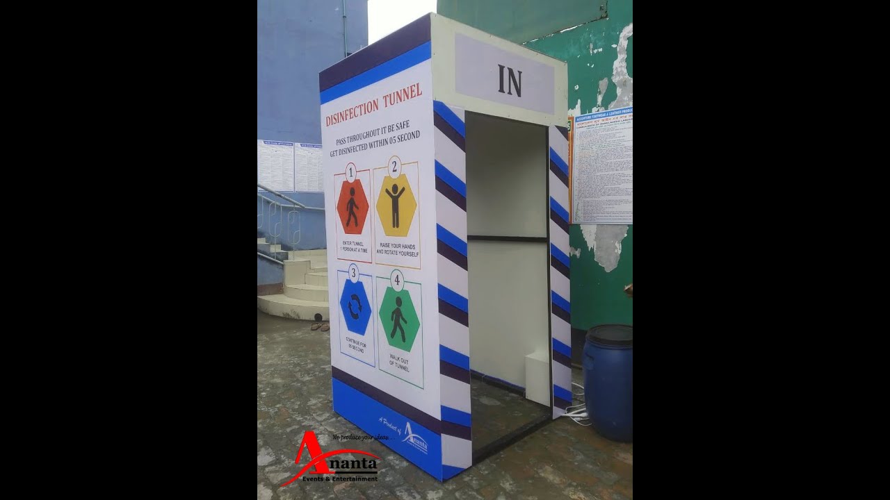 corona disinfection tunnel setup in Hazaribag Dhaka Bangladesh | Sanitation  tunnel Bangladesh
