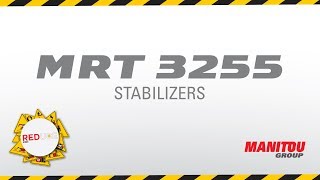 Manitou - Rotating telehandler - MRT 3255 - Stabilizers