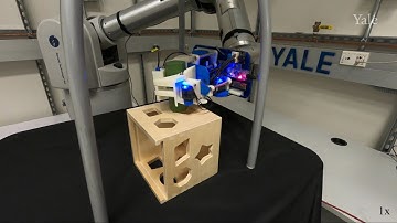 Dexterous Robot Hand Performing In-Hand Manipulation for Block Insertion