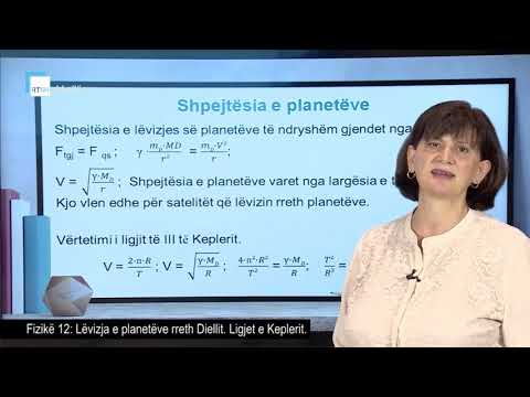 Fizikë 12 - Lëvizja e planetëve rreth Diellit. Ligjet e Keplerit.