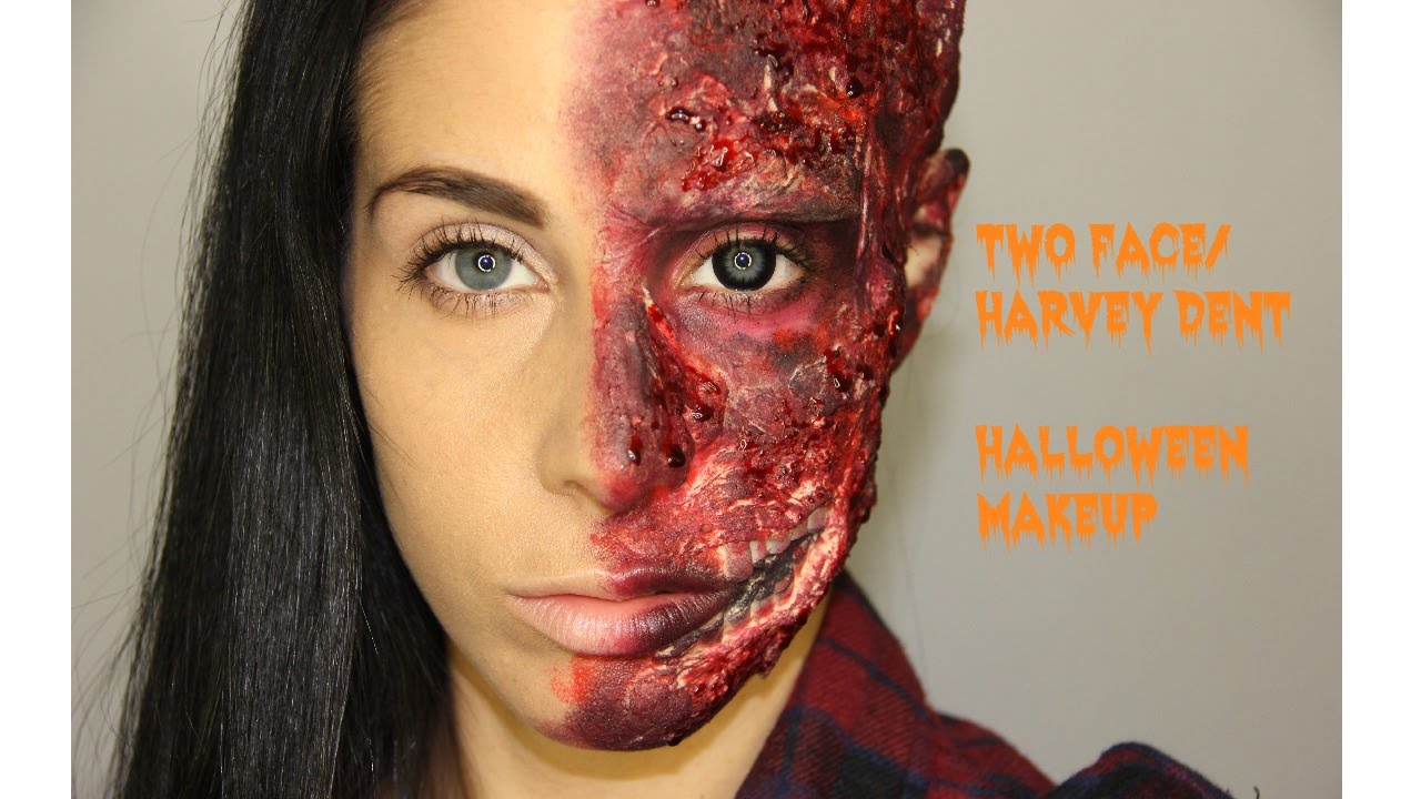 Harvey Dent Two Face Makeup