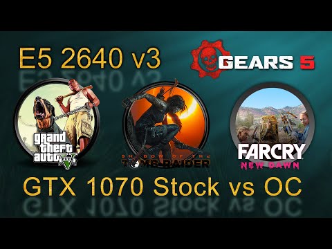 E5 2640 v3 GTX 1070 Stock vs OC