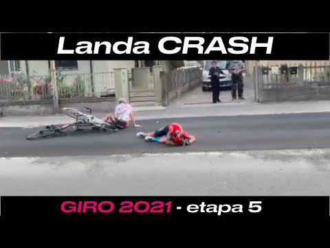 5ª Etapa Giro D'Itália 2021 Mikel Landa Crash