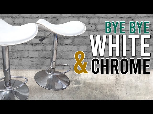 Chrome Chairs go Gold & A Game Table + How to Spray Paint Metal - The House  of Smiths