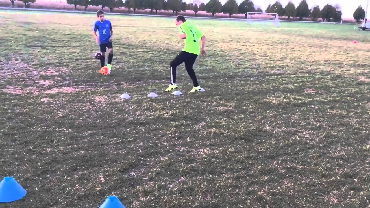 Technical Agility Drill For Soccer Players. - YouTube