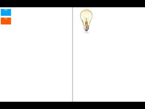 HOW TO MAKE A BULB TURN ON & OFF BY USING HTML AND CSS