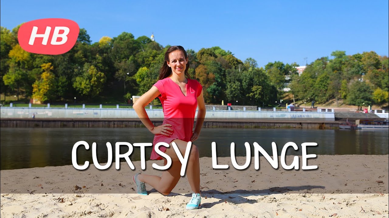 How to Do Curtsy Lunge - YouTube