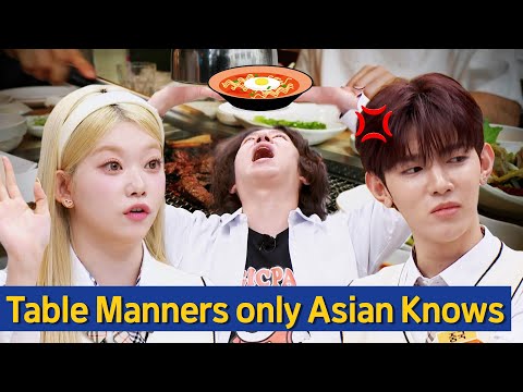 [Knowing Bros] When you eat noodles🍜, do you make a sound or not? KPOP Idols reaction