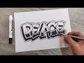 Graffiti lettering 103  easy step by step lettering tutorial  arts  crafts  3d lettering