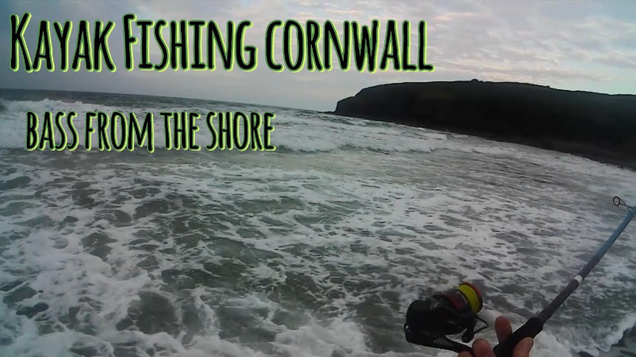 Lure fishing for bass in the surf