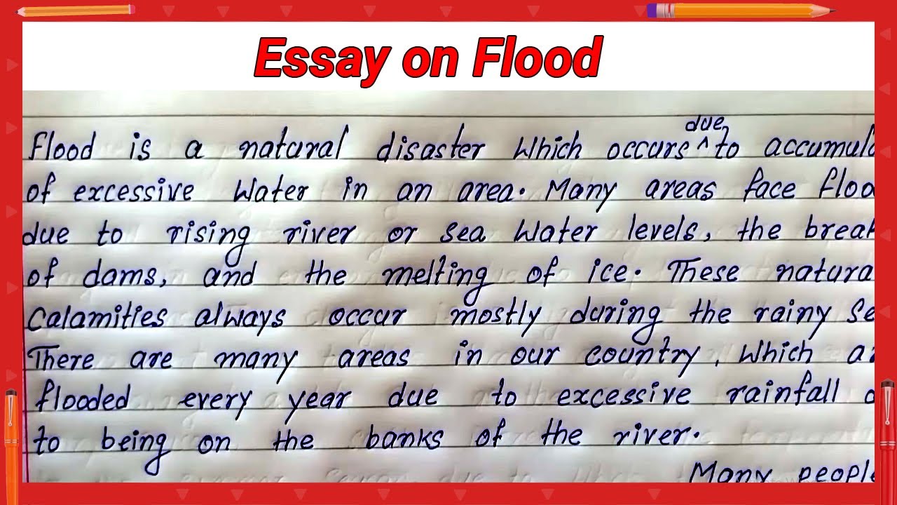 essay on flood victims