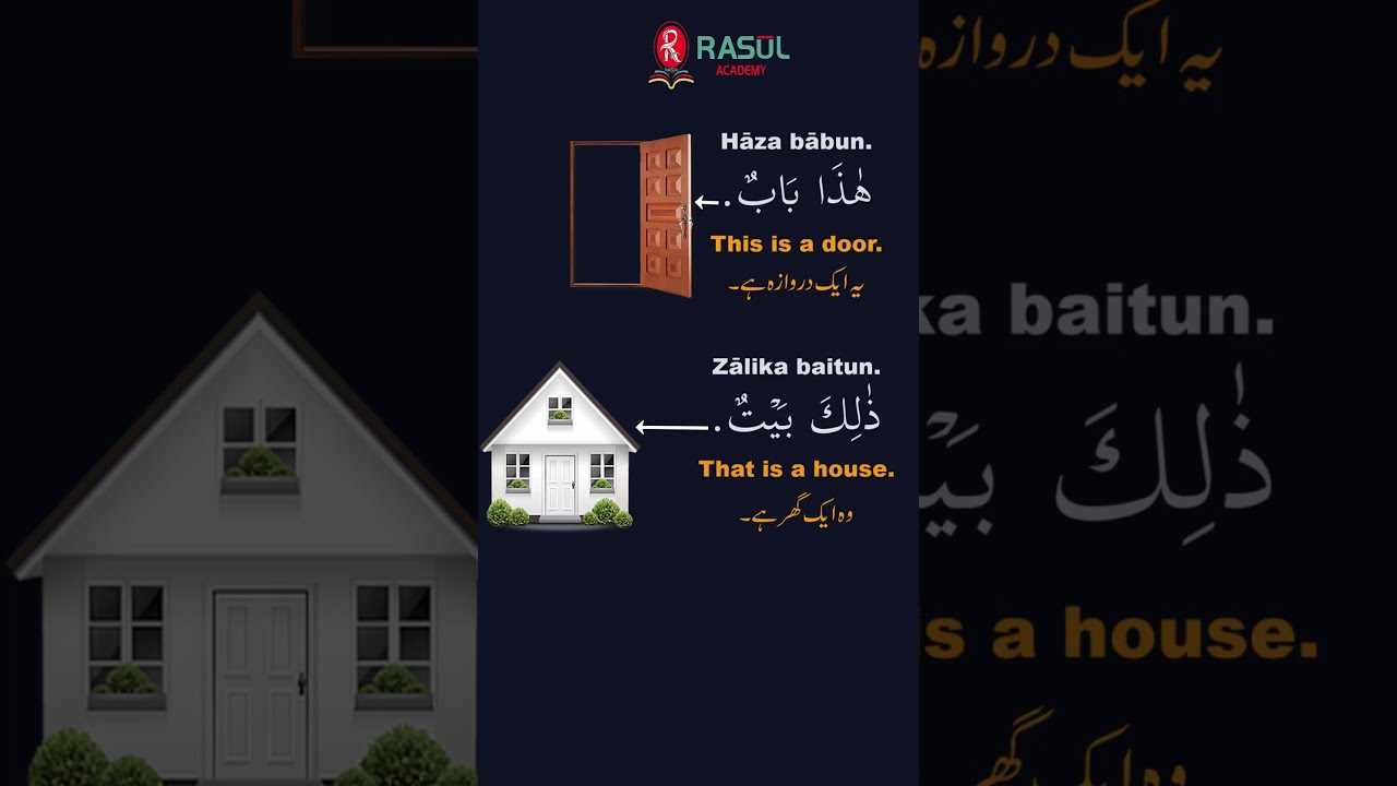 Arabic Demonstrative Nouns | Asma al isharah in Arabic | Arabic for beginners |  #learnarab