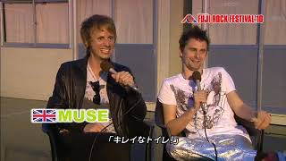 Muse - Interview At Fuji Rock Festival, Japan 2010