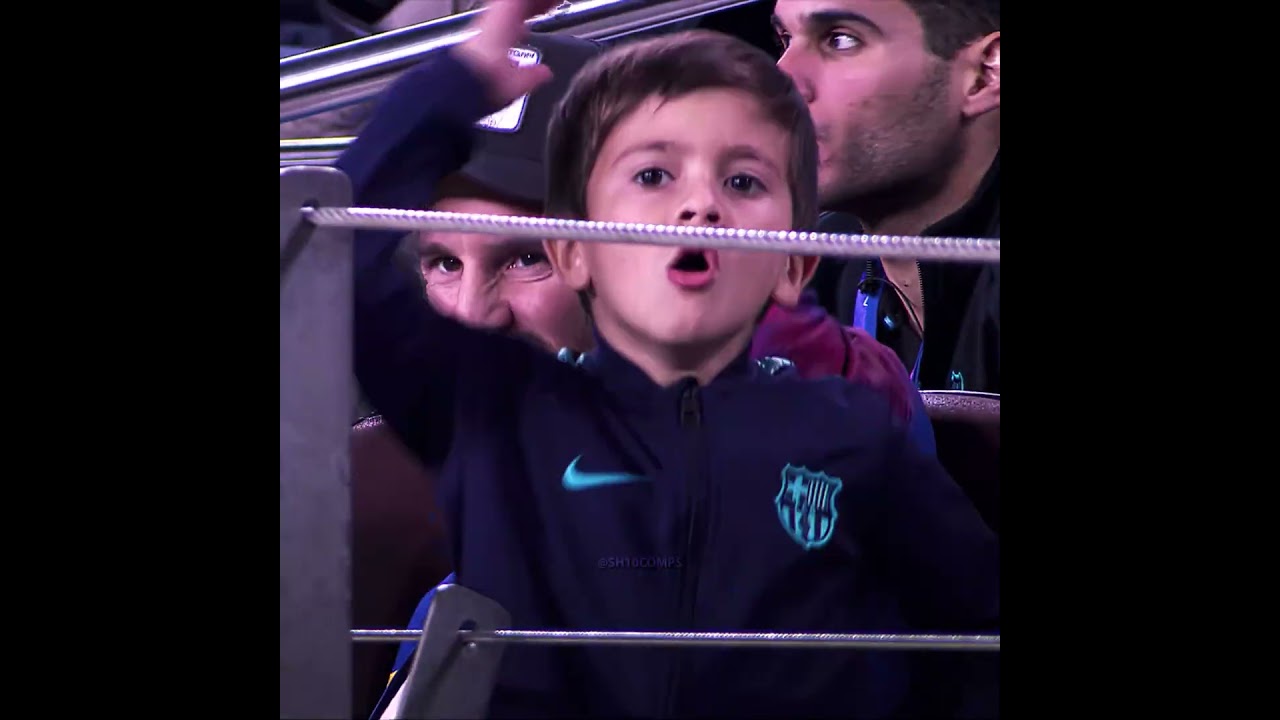 Thiago Messi is Barca Fan?!