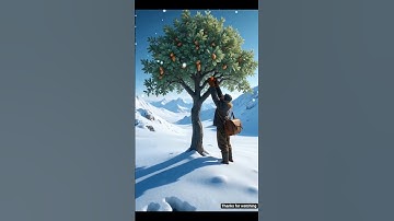 The rabbit protects the tree but one day a man steals the almonds.#ai #tree #almond