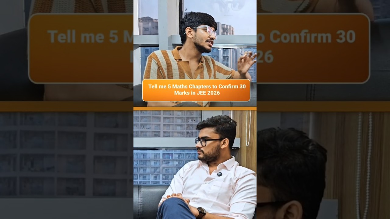 Guarantee 30 Marks 🤯 in JEE Mains Maths by 5 Chapters 🔥