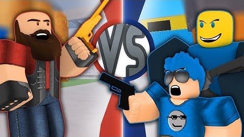 1v2 Against Streamer and his Friend.. (Roblox Arsenal)