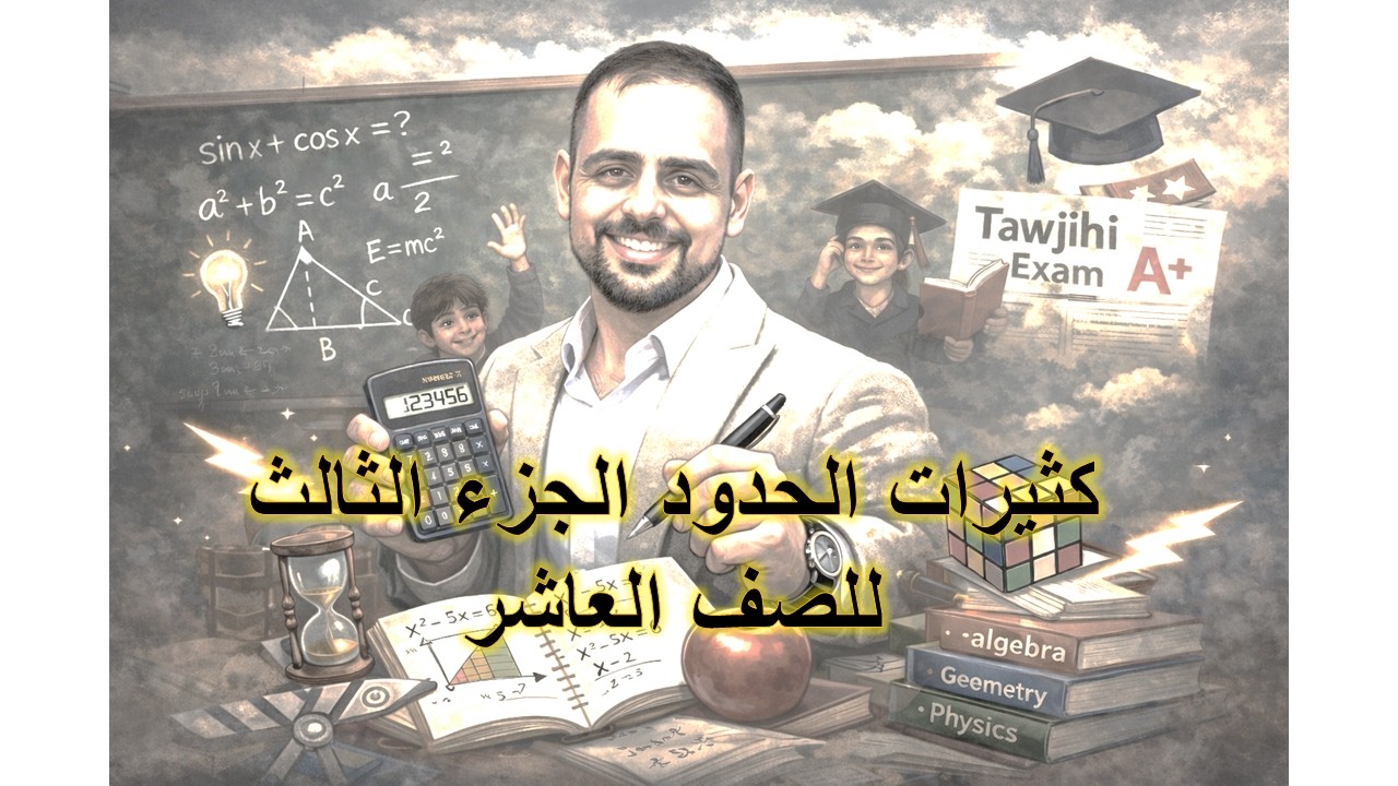 درس كثيرات الحدود للصف العاشر الجزء الثالث