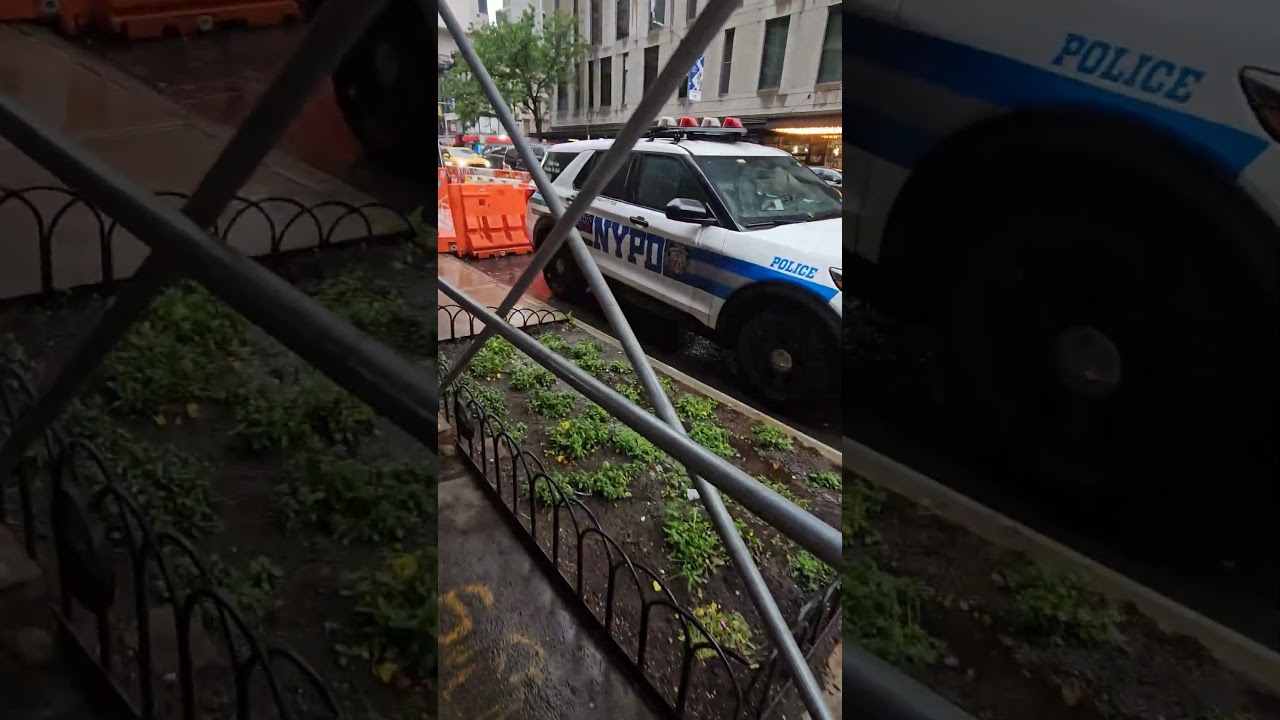 NYPD Patrol Services Ford Interceptor Utility Seen On 6th Ave In Midtown, Manhattan, New York City