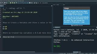 Python Basic Tutorial 3- Creating a Variable and Assigning  Values to the Variable. Wealth
