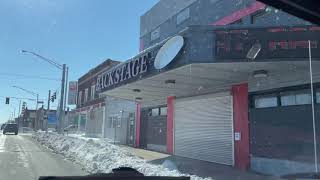 South Bound "Broadway" Winter Drive ~ 5th Avenue to 61st Avenue ~ Gary, Indiana Wealth