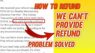 How to Refund Google play Purches | how to refund money from google play store | Money Refund 100% |