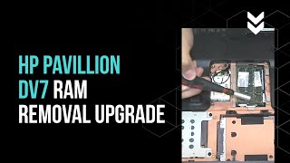llamar Cobertizo peligroso HP Pavillion DV7 Ram Removal Upgrade - YouTube