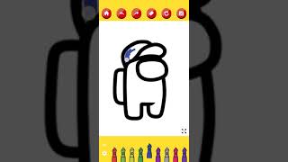Coloring among us #amongus #coloring screenshot 5