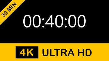 ⏱40 MinuteTimer / 2400 SecondTimer 🔊Alarm 👍Simple Timer 👀Red color from 10 seconds remaining