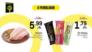 Supermarketiniz Bazarstore-da 22 yanvar - 4 fevral tarixlərində inanılmaz endirimlər sizi gözləyir!