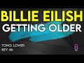 Billie Eilish - Getting Older - Karaoke Instrumental - Lower