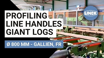 How LINCK’s Profiling Line Handles Giant Logs Ø 800 mm – Gallien, France