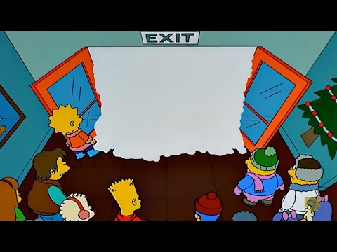 School is closed due to heavy snowfall [The Simpsons]