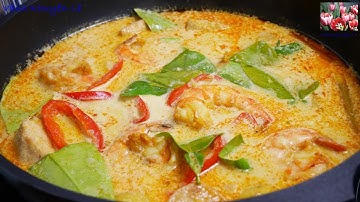 CÀ RI TÔM, Cách nấu CÀ RI TÔM thơm ngon độc đáo, Cà ri đặc biệt như TOM YUM Kiểu THÁI by Vanh Khuyen