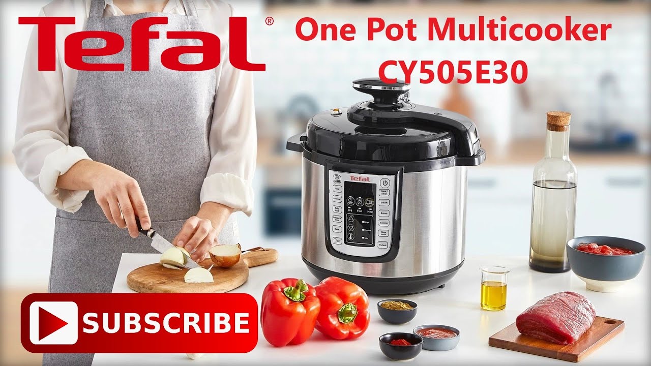 Tefal One Pot Multicooker, CY505E30, All-in-One Electric Pressure Cooker