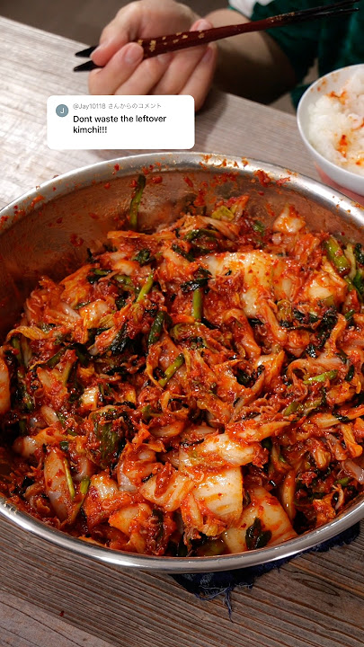 I love leftover kimchi #food