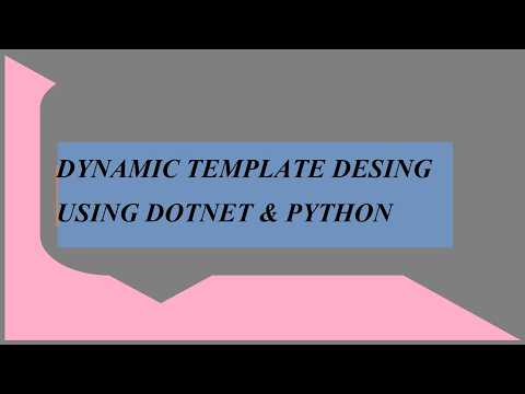 template design dotnet and python