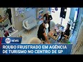 Policiais impedem roubo em agência de turismo no centro de São Paulo | #SBTNews (29/01/25)