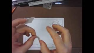 Hand Drafting Taping Paper down