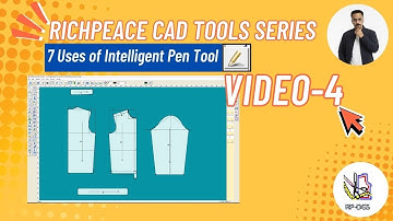 7 Uses of Intelligent Pen Tool in Richpeace CAD software | Richpeace CAD Tools Series VIDEO-4