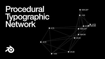 How to Create a Typographic Data Network in Blender | Step by Step Guide